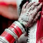 bride and groom fight in wedding ceremony
