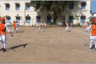 On the birthday of Jagadguru Mauli Sarkar, self-defense training was given to girl students by the organization J.M.P Foundation
