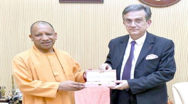 French Ambassador Dr. Thierry Mathu paid courtesy call on CM Yogi
