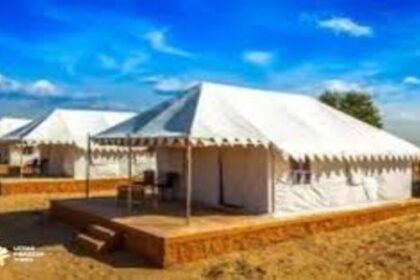 IRCTC's luxury tent city 'Mahakumbh Gram' is ready on the Arail bank of Sangam.