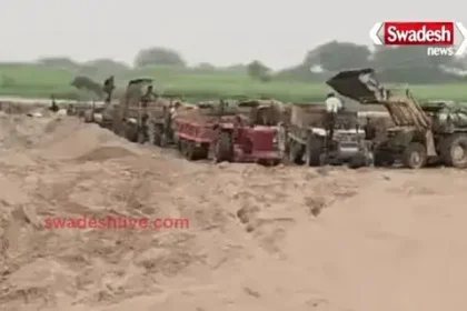 The sand mafia is in high spirits, sand excavation continues right under the nose of the administration