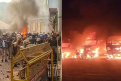 Tension after dispute, arson, violence with minister's driver for blowing horn in Jalgaon