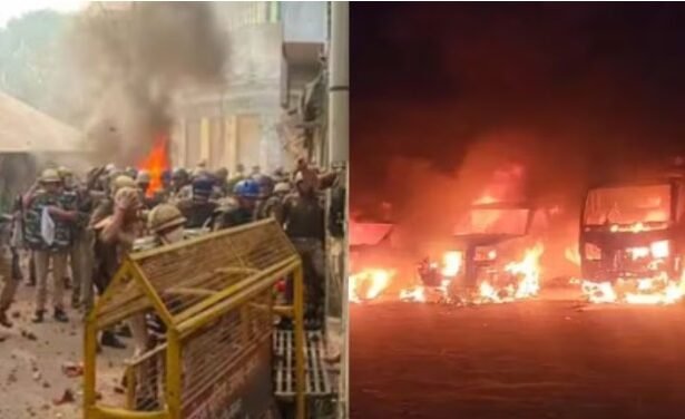 Tension after dispute, arson, violence with minister's driver for blowing horn in Jalgaon