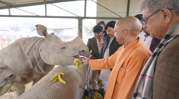 Chief Minister inaugurated Elephant Rescue Center in Shaheed Ashfaq Ullah Khan Zoological Park