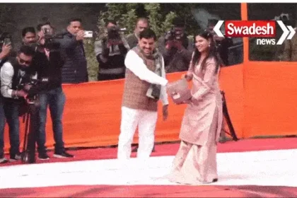 The world's largest rangoli on Swami Vivekananda