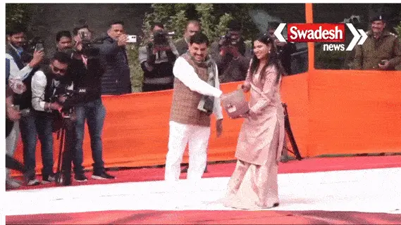 The world's largest rangoli on Swami Vivekananda