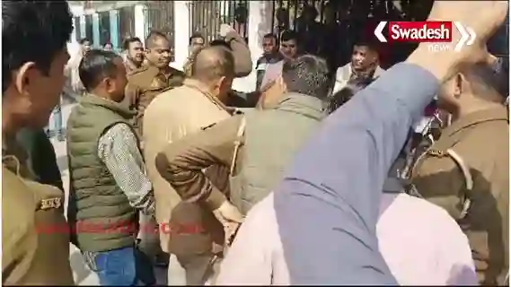 There was a fight between a constable and a police inspector
