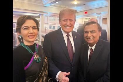 Mukesh Ambani attended dinner before Donald Trump's swearing-in