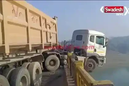 A major accident was averted on the Chambal bridge