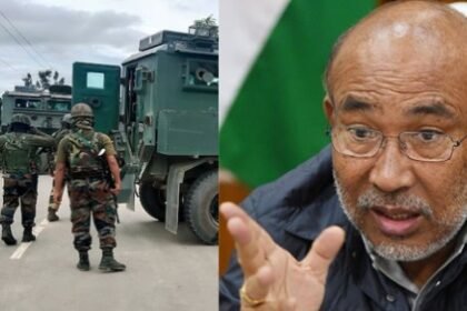Why was N Biren Singh forced to resign from the post of Chief Minister?