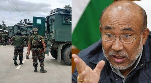 Why was N Biren Singh forced to resign from the post of Chief Minister?