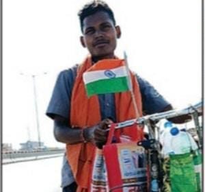 Parmanand Rathiya reached Prayagraj by bicycle, will take a dip on Mahashivratri