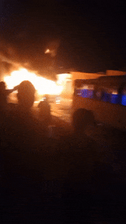 Uproar after road accident in Singrauli, arson and violence after death of two youths