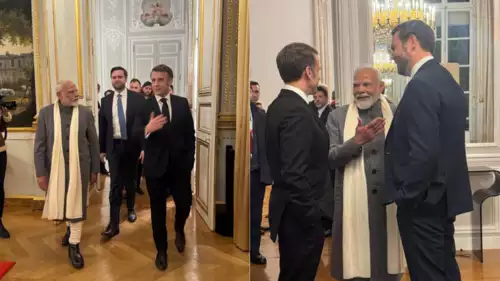 प्रधानमंत्री मोदी ने पेरिस में एमैन्युएल मैक्रों और जे.डी. वांस से मुलाकात की, ए.आई. समिट से पहले रात्रिभोज में शामिल हुए प्रधानमंत्री नरेंद्र मोदी ने 10 फरवरी, 2025 को पेरिस पहुंचने के बाद तीन दिवसीय यात्रा शुरू की, जिसमें वह प्रतिष्ठित कृत्रिम बुद्धिमत्ता (ए.आई.) एक्शन समिट की सह-अध्यक्षता करेंगे। प्रधानमंत्री का पेरिस पहुंचने पर फ्रांसीसी राष्ट्रपति एमैन्युएल मैक्रों ने उनका गर्मजोशी से स्वागत किया और एलिसी पैलेस में एक स्वागत रात्रिभोज आयोजित किया। इस कार्यक्रम में ए.आई. समिट में शामिल होने वाले कई वैश्विक नेता और गणमान्य व्यक्तियों की उपस्थिति थी, जो इस यात्रा को एक महत्वपूर्ण कूटनीतिक और तकनीकी जुड़ाव का प्रतीक बनाते हैं। पेरिस में गर्मजोशी से स्वागत प्रधानमंत्री मोदी के पेरिस पहुंचने पर भारतीय समुदाय ने उन्हें जबरदस्त स्वागत दिया, जो ठंडी मौसम के बावजूद प्रभावित नहीं हुआ। प्रधानमंत्री ने सोशल मीडिया पर अपनी कृतज्ञता व्यक्त करते हुए कहा: "पेरिस में एक यादगार स्वागत! ठंडे मौसम के बावजूद भारतीय समुदाय ने अपनी स्नेहभावनाएँ दिखाईं। हमारे प्रवासी समुदाय के प्रति आभारी हूं और उनके योगदान पर गर्व महसूस करता हूं!" इसके अलावा, राष्ट्रपति मैक्रों ने भी प्रधानमंत्री मोदी का गर्मजोशी से स्वागत किया और एक ट्वीट में कहा: "पेरिस में आपका स्वागत है, मेरे दोस्त @NarendraModi! @VP Vance से मिलकर खुशी हुई! ए.आई. एक्शन समिट में हमारे सभी साझेदारों का स्वागत है। चलिए काम शुरू करते हैं!" स्वागत रात्रिभोज में प्रमुख बातचीत इस रात्रिभोज में पीएम मोदी ने वैश्विक नेताओं से मुलाकात की, जिसमें यू.एस. के उपराष्ट्रपति जे.डी. वांस भी शामिल थे। यह उनकी पहली मुलाकात थी जब से वांस ने पिछले महीने अपने पद का कार्यभार संभाला था। प्रधानमंत्री कार्यालय (PMO) द्वारा साझा की गई तस्वीरों में मोदी, मैक्रों और वांस के बीच संवाद को कैद किया गया। "पीएम @narendramodi का पेरिस में राष्ट्रपति @EmmanuelMacron और अमेरिका के उपराष्ट्रपति @JDVance से संवाद," पीएमओ ने ट्वीट किया, इस महत्वपूर्ण बातचीत को उजागर करते हुए। प्रधानमंत्री मोदी की यात्रा के प्रमुख बिंदु ए.आई. समिट के बाद, पीएम मोदी और राष्ट्रपति मैक्रों मार्सिले जाएंगे, जहां मैक्रों विशेष रूप से भारतीय नेता के सम्मान में रात्रिभोज आयोजित करेंगे। बुधवार को दोनों नेता मजार्ग्स युद्ध शहीदों की कब्रगाह पर भारतीय सैनिकों को श्रद्धांजलि अर्पित करेंगे, जिन्होंने प्रथम विश्व युद्ध के दौरान अपनी जान दी। इसके अतिरिक्त, पीएम मोदी और मैक्रों मार्सिले में भारतीय महावाणिज्य दूतावास का संयुक्त उद्घाटन करेंगे, जो दोनों देशों के बीच कूटनीतिक संबंधों को और मजबूत करेगा। यात्रा का समापन कदरेच में अंतरराष्ट्रीय थर्मोन्यूक्लियर प्रयोगात्मक रिएक्टर (ITER) का दौरा करने के साथ होगा — जो स्वच्छ परमाणु फ्यूजन ऊर्जा पर एक महत्वपूर्ण वैज्ञानिक परियोजना है। ए.आई. एक्शन समिट: एक वैश्विक मंच 11 फरवरी को आयोजित ए.आई. एक्शन समिट वैश्विक नेताओं, नीति निर्माताओं और तकनीकी CEOs को एक मंच पर लाने का उद्देश्य है ताकि कृत्रिम बुद्धिमत्ता के जिम्मेदार और नैतिक उपयोग पर चर्चा की जा सके। इस समिट के दौरान, अंतरराष्ट्रीय सहयोग और नियामक ढांचे पर जोर दिया जाएगा। यात्रा का महत्व प्रधानमंत्री मोदी की इस यात्रा का महत्व सिर्फ कूटनीतिक दृष्टिकोण से नहीं, बल्कि यह भारत और फ्रांस के बीच मजबूत साझेदारी का प्रतीक है। समिट के दौरान वैश्विक नेताओं के साथ बातचीत और तकनीकी सहयोग को लेकर यह यात्रा बहुत मायने रखती है।