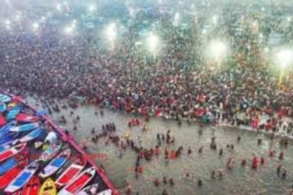 Ocean of faith gathered in Triveni on the great bath of Mahashivratri