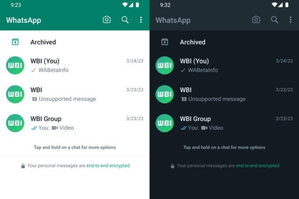 whatsapp call menu redesign