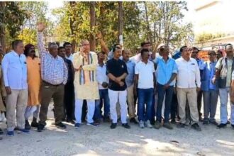 Congress protest: Roar against ED-BJP government in Balrampur