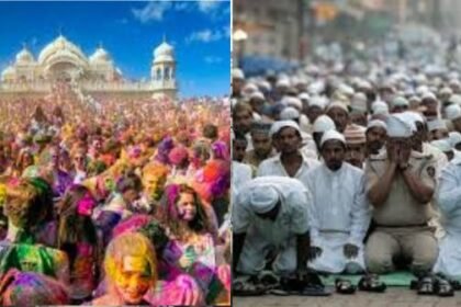 Lucknow: Ganga-Jamuni culture seen on Holi, Friday prayer time changed