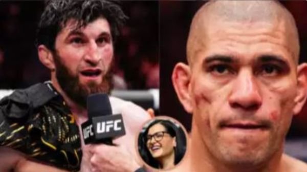 Megan Olivi reacts to Alex Pereira's loss to Magomed Ankalaev