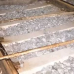 iron angle on railway track