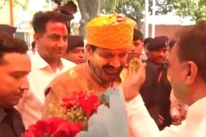 Chief Minister Naib Singh Saini celebrated Holi festival