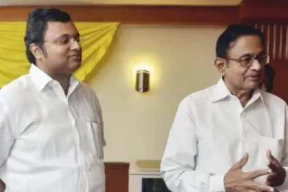 p chidambaram and his son