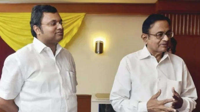 p chidambaram and his son