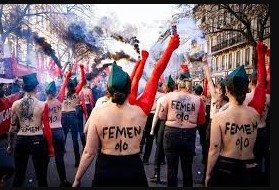The half naked demonstration of women against fascism is being discussed all over the world