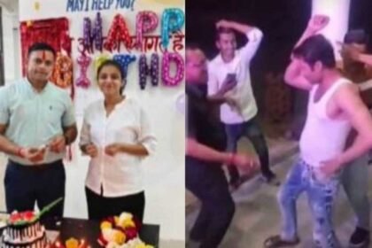 साहब का बर्थडे, थाने में ठुमके: पन्ना पुलिस की मस्ती ने पार की हद