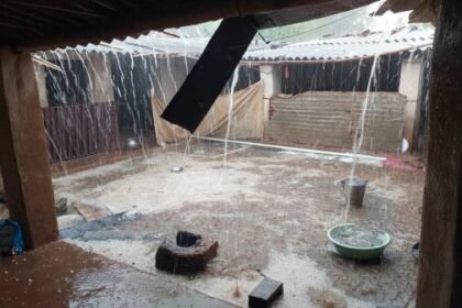 Balrampur: Rain and hailstorm in Ramanujganj amidst scorching heat