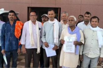 Farmers upset over not getting compensation, appeal to collector for justice