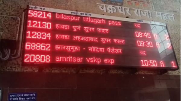 Breaking News: Bad news for Raigarh railway passengers