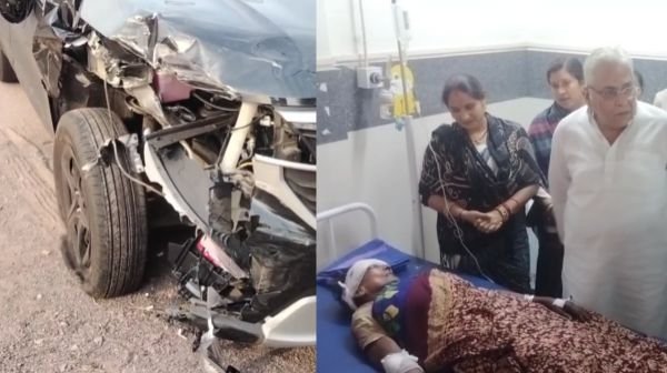 Horrible road accident in Durg: High speed car hits auto