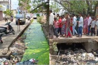 Bhilai: Controversy escalates before work on Canal Road Phase-2, people protest