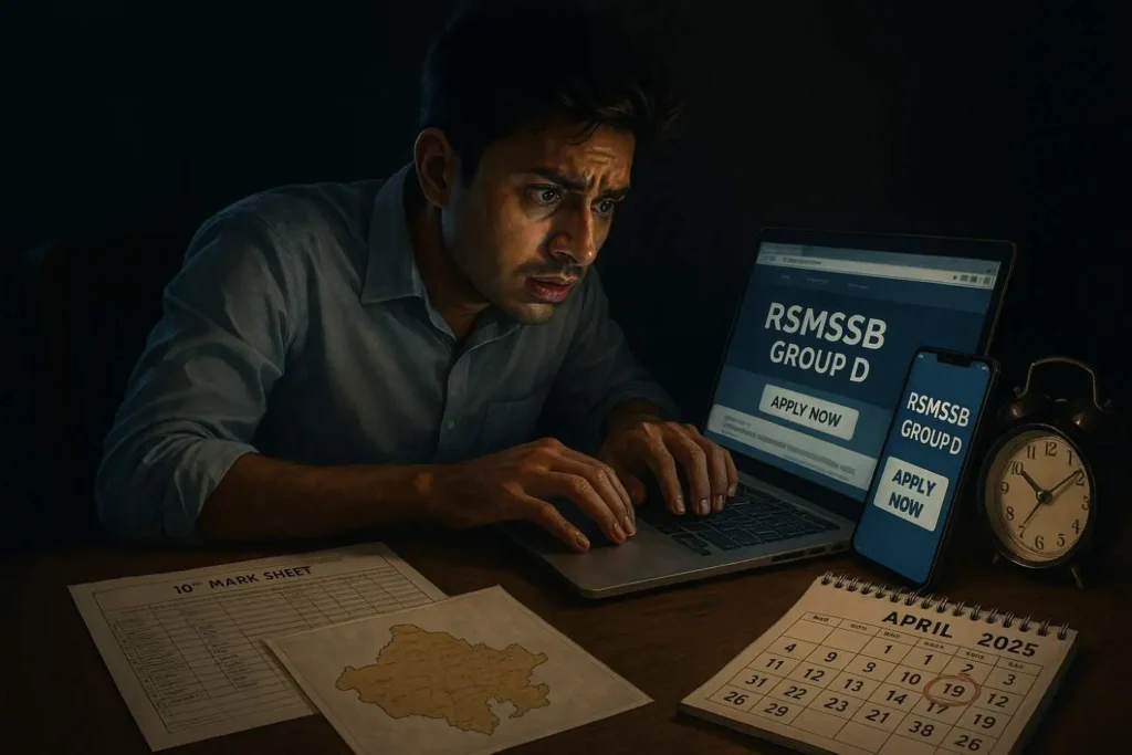 RSMSSB ग्रुप-डी आवेदन