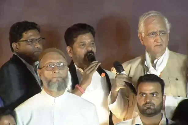 Revanth Reddy joined by Owaisi, urges PM Modi