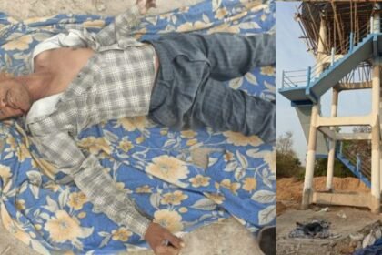 Korba Breaking: Laborer dies a painful death after falling from a 60 feet high water tank