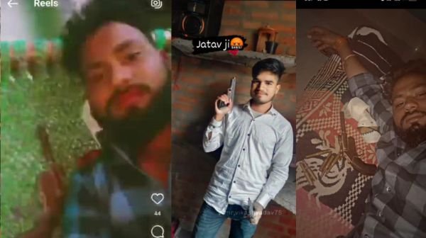 Mainpuri: Video of a youth with illegal weapons goes viral, police starts investigation