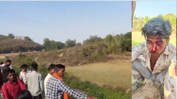 Surguja: Scooty rider fell into drain, accident happened on Ambikapur National Highway