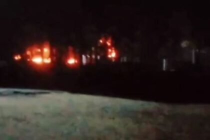 Balrampur: Semarsot Sanctuary is engulfed in fire from all sides