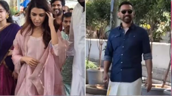 Actress Samantha visited Tirupati temple with director Raj Nidimoru