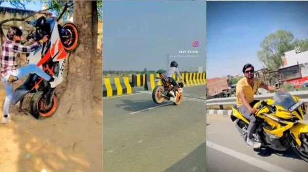 Etawah: Young men are risking their lives in their passion for reel movies