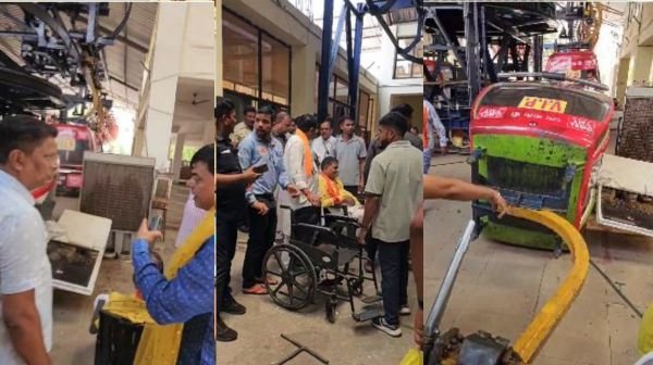 Dongargarh: Maa Bamleshwari Temple ropeway trolley accident, BJP leader injured