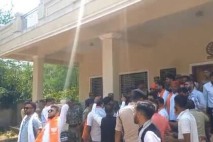 Congress expressed anger over the demonstration and vandalism by BJYM