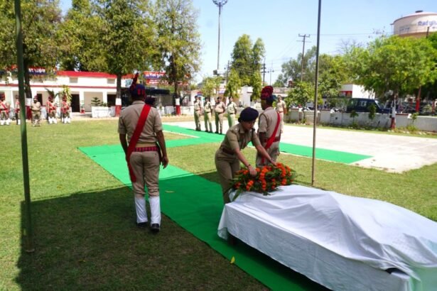 Heartfelt tribute to the constable who lost his life in a road accident