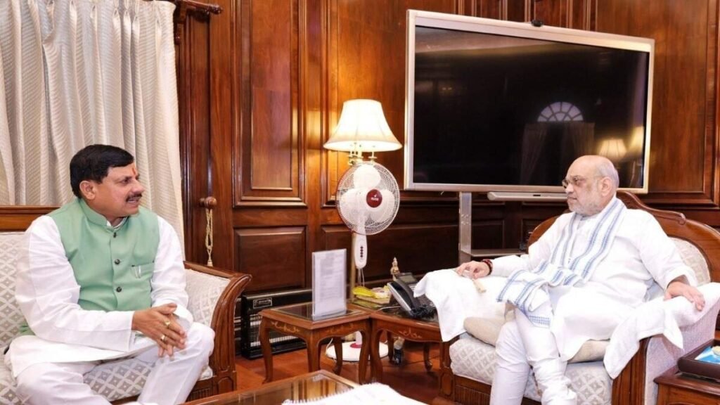 amit shah and cm mohan yadav