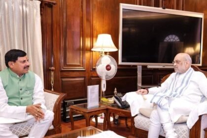 amit shah and cm mohan yadav