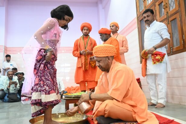 By worshipping the girl child, the Chief Minister worshipped the mother power