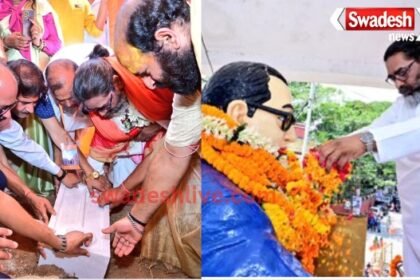 "Ranchi: CM Hemant Soren Lays Foundation for Tapovan Temple Renovation, Pays Tribute to Ambedkar"