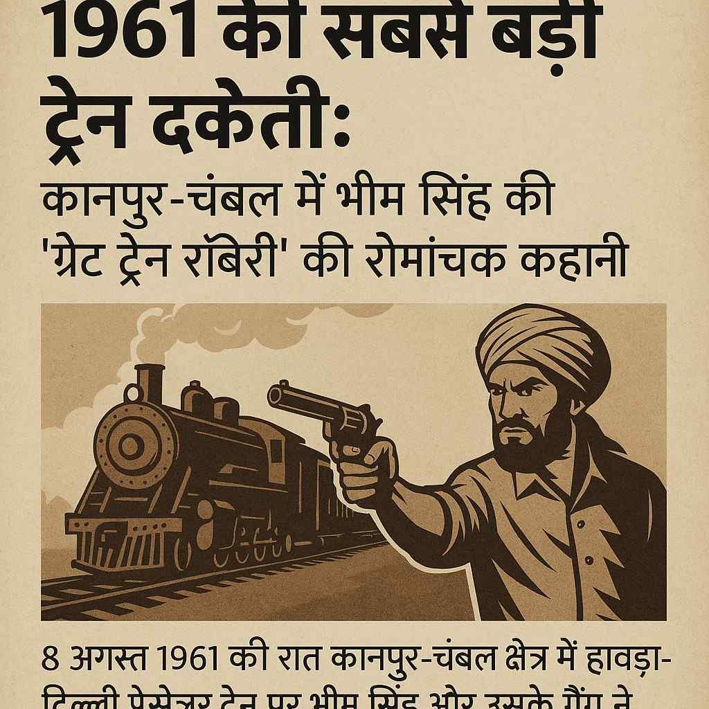 आज़ाद भारत की सबसे बड़ी ट्रेन डकैती